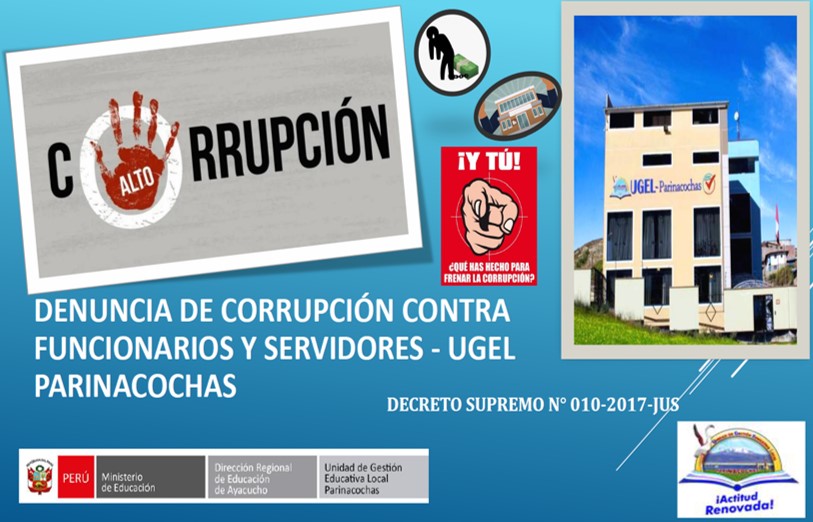 DENUNCIA POR PRESUNTOS ACTOS DE CORRUPCION